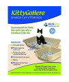 Kitty Go Here Senior Cat Litter Box for Cats That Cant cope with a Traditional Litter Box Made by NE14pets. Storybook Lavender Large 24" x 20" x 5" See Dimensions. No lid USA