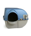 Omega Paw PR-RA15-1 Roll N Clean Self Separating Self Cleaning Litter Box, Blue