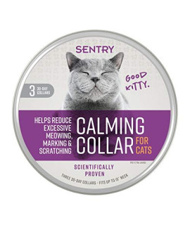 Sentry Calming Collar for Cats 3Ct, Purple