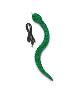 Petco Brand - Leaps & Bounds Seek & Swat Snake Cat Toy, One Size Fits All, Green