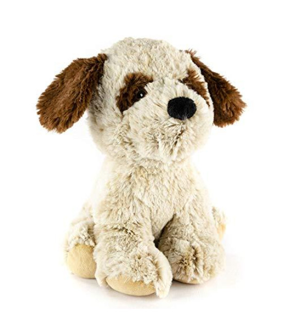 9" Plush Sitting St. Bernard with Squeaker and Crinkle Ears Pet Toy by Giftable World