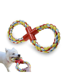 Dog Rope Toy Dog Chew Toys, 8-Shaped Durable Dog Training Toys for Large Dogs, Upgrade Indestructible Tug of War Dog Toys for Teething Chewing and Playing