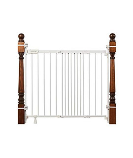 Summer Infant 27903Z Banister & Stair Safety Gate with Extra Wide Door, Metal, 31" - 46", White, 31-46"