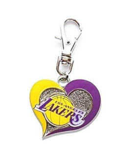 CHARM LA LAKERS BASKETBALL CHARM 7/8" ACROSS x 7/8" IN LENGTH ADD to Zipper Pull Purse Wallet Backpack OR PET Dog CAT Collar Charm Harness Leash ETC