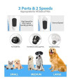 Peteast Dog Nail Grinder Clipper, Upgraded LED Electric Pet Nail trimmer Painless Paws Grooming & Smoothing, 2-Speed & 3 Size Grinding Ports, Powerful Dog Nail Grinder for Small Medium Large Dogs Cats
