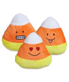 Grriggles Emoji Candy Corn Plush Halloween Dog Toys (Grin)
