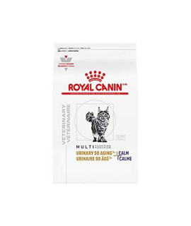 Royal Canin Veterinary Diet Feline Urinary SO Aging 7+ + Calm Dry Cat Food 6.6 lb