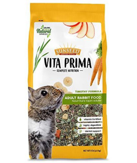 Sunseed Vita Prima Complete Nutrition Adult Rabbit Food, 8 LBS, Model:59772