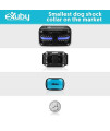 eXuby - Tiny Shock Collar for Small Dogs 5-15lbs - Smallest Collar on The Market - Sound, Vibration, & Shock - 9 Intensity Levels - Pocket-Size Remote - Long Battery Life - Water-Resistant - Teal