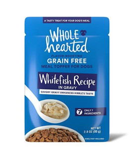 Petco Brand - WholeHearted Whitefish Recipe in Gravy Dog Meal Topper, 2.8 oz., Case of 6, 6 X 2.8 OZ