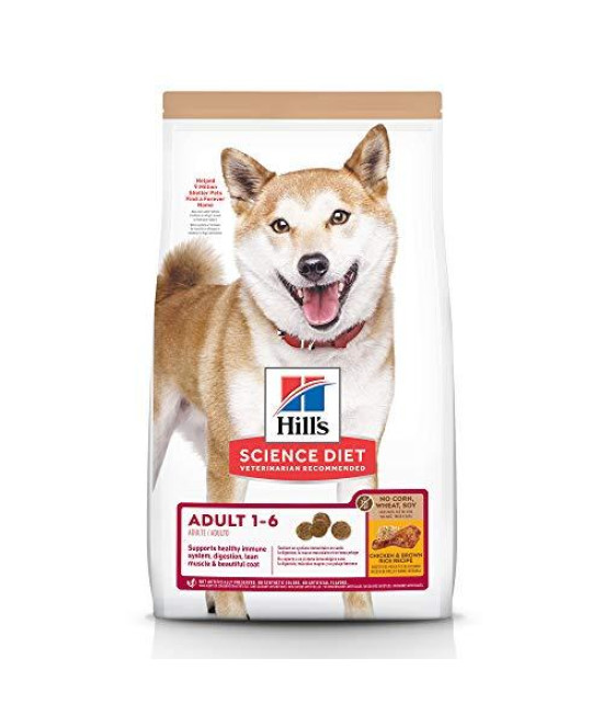 Hill's Science Diet Adult No Corn, Wheat or Soy Dry Dog Food, Chicken Recipe, 4 lb Bag
