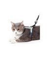 Touchcat Radi-Claw Durable Cable Cat Harness and Leash Combo, Small, Dark Grey
