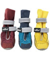 Dog Helios Traverse Premium Grip High-Ankle Outdoor Dog Boots, Medium, Red