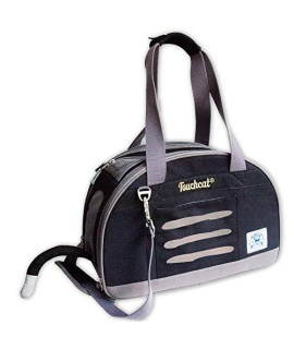 Touchcat Tote-Tails Designer Airline Approved Collapsible Cat Carrier, One Size, Black