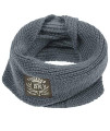 Touchdog Heavy Knitted Winter Dog Scarf, One Size, Grey