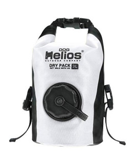 Dog Helios Grazer Waterproof Outdoor Travel Dry Food Dispenser Bag, 3L, White