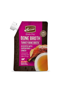 Merrick Grain Free Turkey Bone Broth, Dog Food Topper, 16 ounce