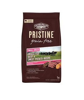 Castor & Pollux Pristine Grain Free Dry Dog Food Small Breed Grass-Fed Beef & Sweet Potato Recipe - 10 lb Bag