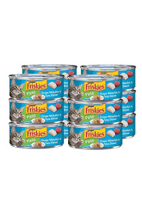 Purina Friskies Pate Wet Cat Food, Ocean Whitefish Tuna, 5.5 OZ Cans (12-Count)