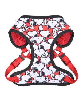 Peanuts for Pets Charlie Brown Snoopy Red Dog Harness, Small | Small White Dog Harnesses with Red Features, Dog Harness for Small Dogs | No Pull Dog Harness, Dog Apparel & Accessories for All Dogs