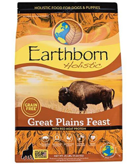 Earthborn Holistic Great Plains Feast Grain-Free Natural Dry Dog Food, 25 lb