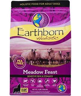 Earthborn Holistic Meadow Feast Grain-Free Natural Dry Dog Food, 4 lb