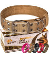 Dog Collar for Large Dogs - Tactical Dog Collar with Handle - Heavy-Duty, Reflective, Soft Padded Training Dog Collar
