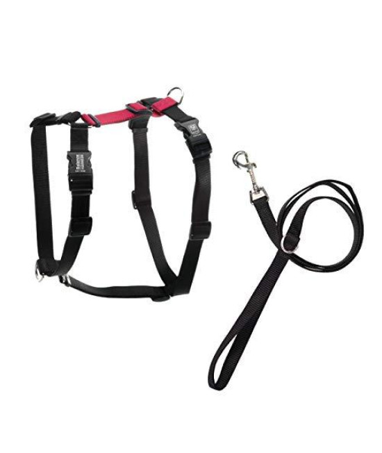 Blue-9 Pet Products No-Pull Balance Harness and Loose Leash Walking Set Dogs, Made in The USA, Red, Medium/Large