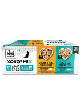 I and love and you XOXOs - Chicken & Tuna Stew Grain Free Canned Cat Food Variety Pack