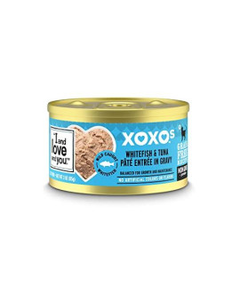 I and love and you XOXOs - Whitefish & Tuna Pate Grain Free Canned Cat Food 3oz, Pack of 24