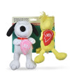 Peanuts Dog Toys Snoopy 2pc Valentines Plush Squeakers| 9