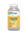 Solaray calcium citrate 1000mg, chelated calcium Supplement for Bone Strength, Healthy Teeth Nerve, Muscle Heart Function Support, Easy to Digest, 60-Day guarantee, Vegan (240 count (Pack of 1))