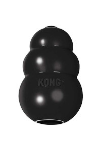 KONG - Extreme Dog Toy - Toughest Natural Rubber, Black - Fun to Chew, Chase and Fetch - for Large Dogs