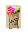 Ethical Jute and Feather Sack with Catnip Cat Toy