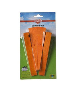 Kaytee Bunny Bites, 4 Piece, Carrot Chew Toys for Small Pets