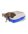 Van Ness CP5 Sifting Cat Pan/Litter Box with Frame, Blue/Gray,19 x 15.13