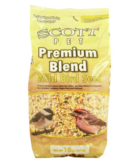 Scott Pet Seed Premium Wild Bird Polybag 10Lb, Yellow (PYPWB-1)