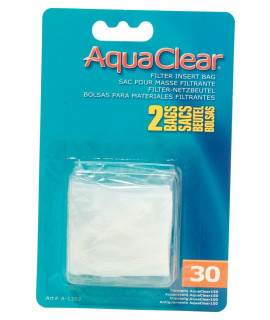 Aquaclear 30 Nylon Bags, Aquarium Filter Media Bags, 2-Pack, A1362