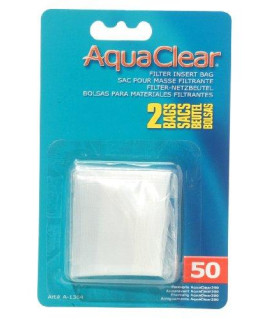 AquaClear 50 Nylon Bags, Aquarium Filter Media Bags, 2-Pack, A1364