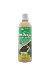Kenic Oatmeal Pet Shampoo for Dogs and Cats, Formulated for Dry, Flaky Skin & Itch Relief, Immediate Soothing Action with Oatmeal & Almond Oil, pH Balanced, Hypoallergenic, Feel Good Rich Lather