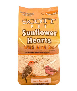 Scott Pet Sunflower Hearts/Chips 8LB
