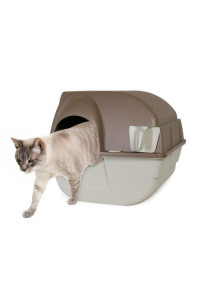 Omega Paw Self-Cleaning Litter Box, Regular, Taupe