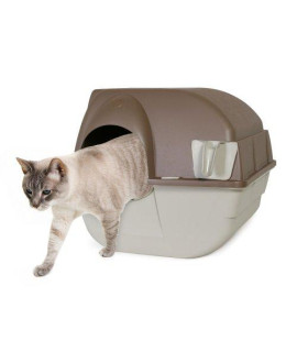 Omega Paw Self-Cleaning Litter Box, Regular, Taupe