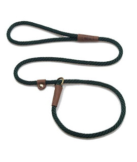 Mendota Pet Slip Leash - Dog Lead and collar combo - Made in The USA - Hunter green, 38 in x 6 ft - for SmallMedium Breeds