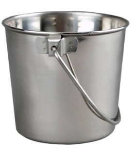 Advance Pet Product Heavy Stainless Steel Round Bucket 13 Quart