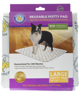 PoochPad Original Washable Reusable Potty Pad (Large) - Unmatched Odor control Leakproof Puppy Training Pee Pad