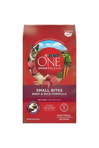 Purina ONE Natural Dry Dog Food SmartBlend Small Bites Beef & Rice Formula - 8 lb. Bag