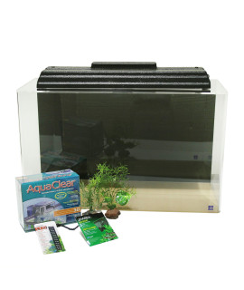 Seaclear 29 gallon Show Acrylic Aquarium Junior Executive Kit Black 30 L x 12 W x 18 High