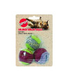 Ethical Burlap Balls Cat Toys Assorted Colors, 3-Pack