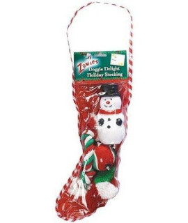 Zanies Doggie Delight Holiday Stockings - Festive Holiday Toys for Dogs